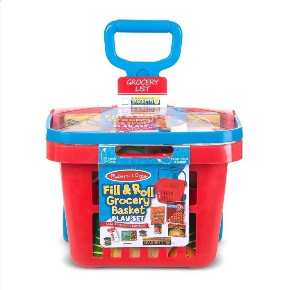 New Melissa & Doug Fill and Roll Grocery Basket